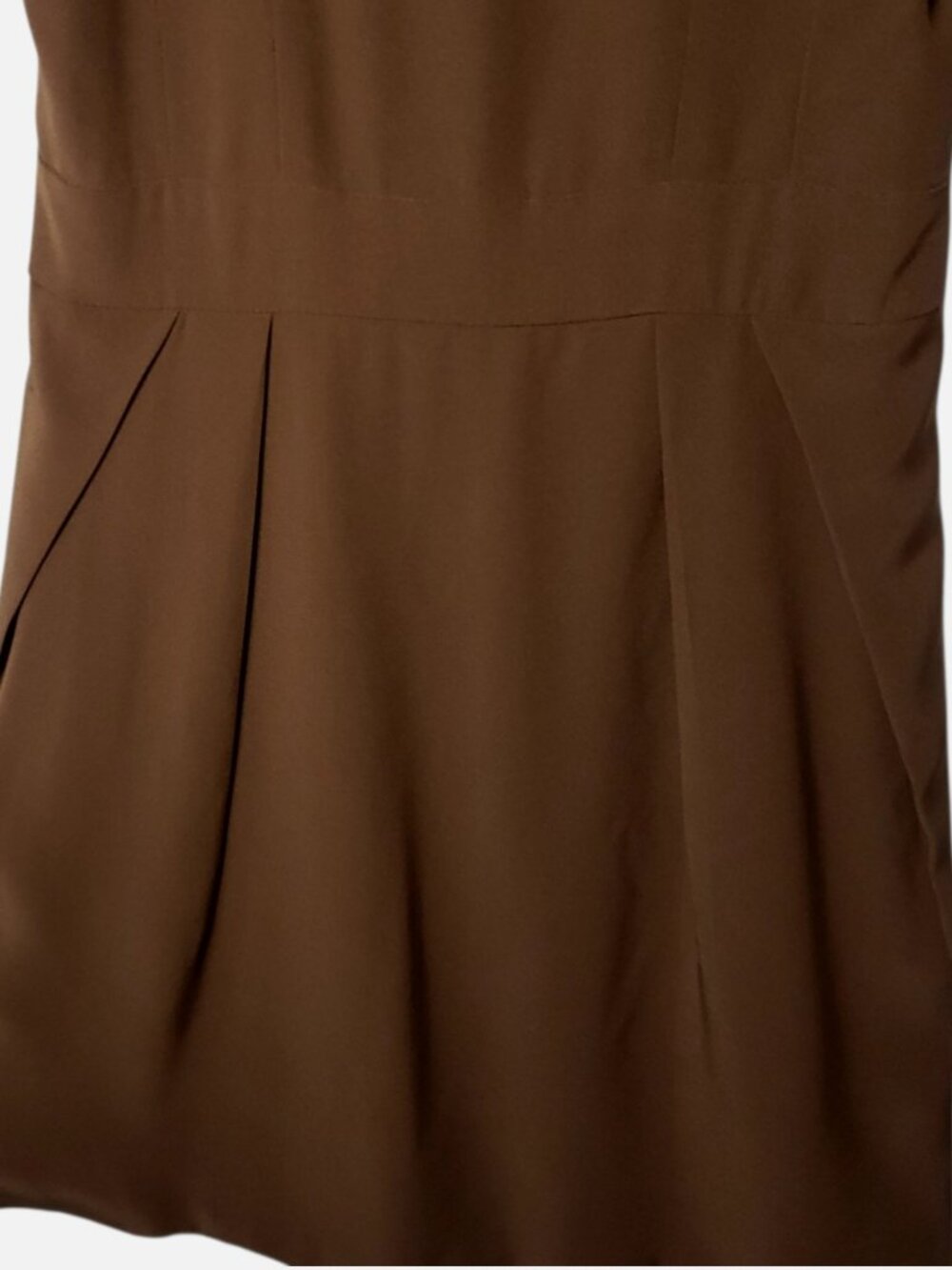 Women’s Sleeveless Dress & Longline Jacket 2Pcs Brown Size 4 - Picture 11 of 16